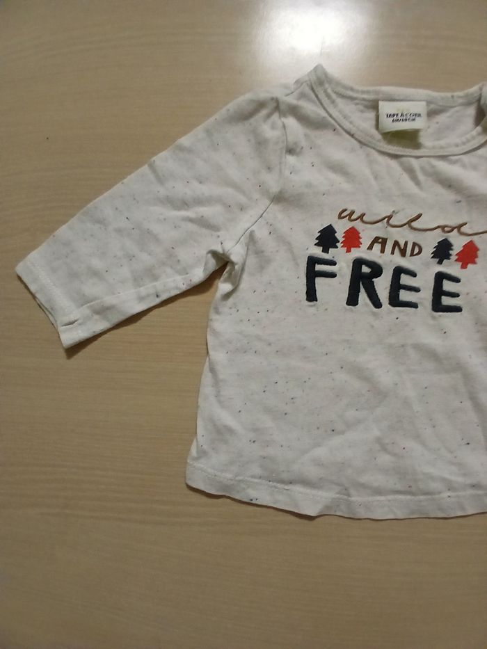 Pull fin bebe en coton taille 6 mois msrque tape a l oeil  couleur multicolore - photo numéro 7