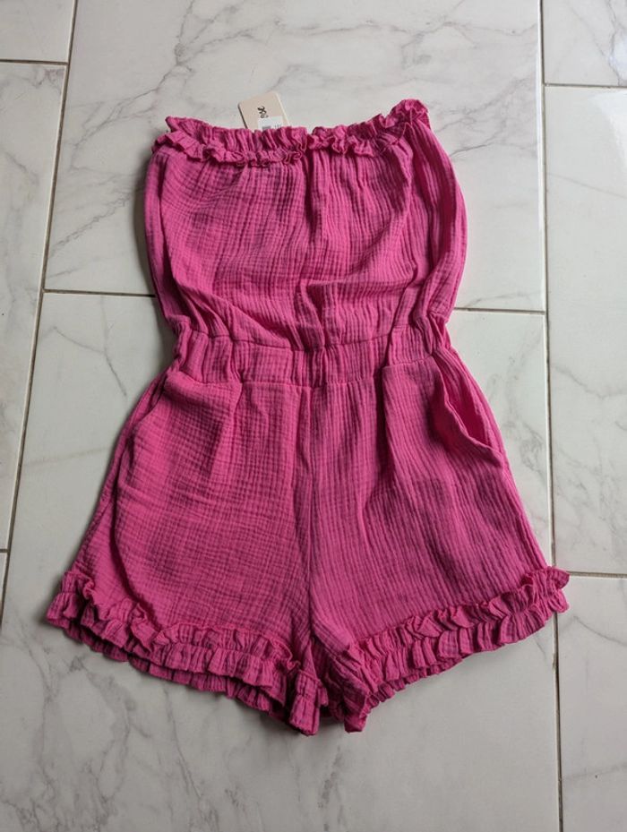 Combishort en gaze de coton - Indiqué taille L mais va a un 36/38 - Valeur 29.99€ - photo numéro 2