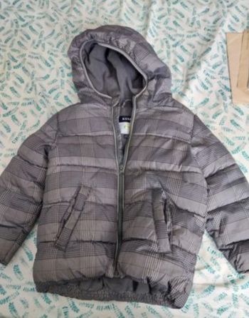 Doudoune motif a carreaux doubler polaire pour garçon en 5 ans