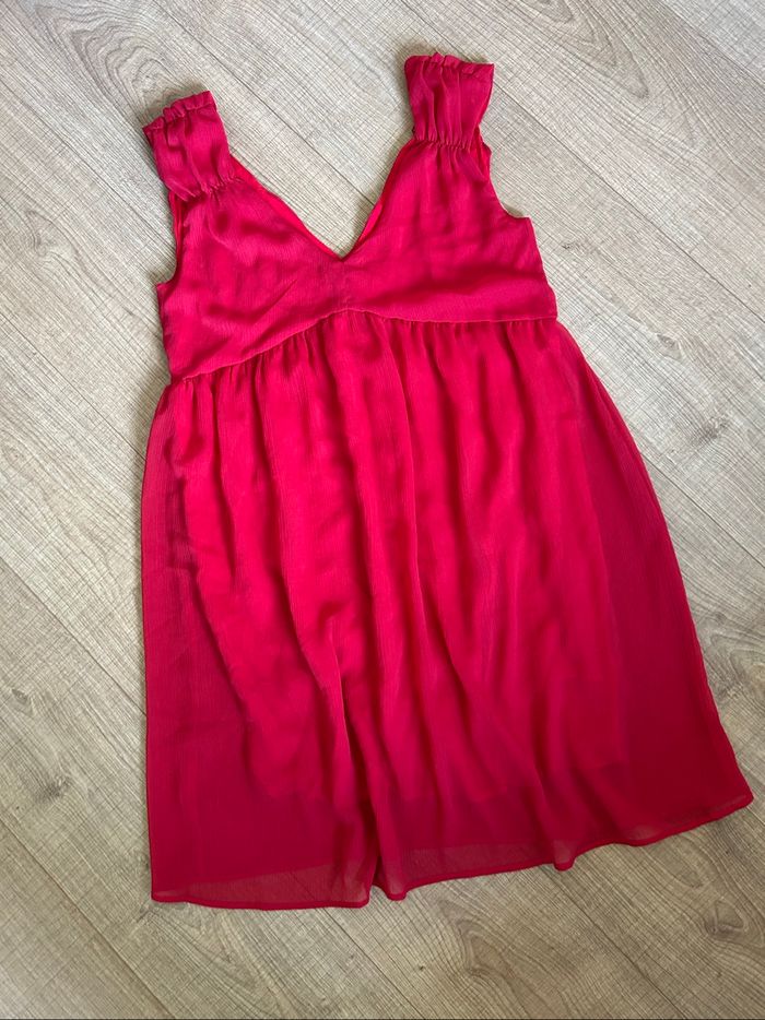 Robe rouge sans manches Naf Naf taille 38 comme neuve - photo numéro 7