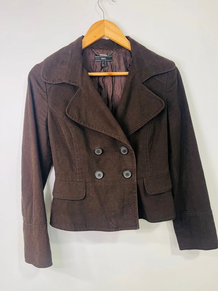 blazer marron mango taille 38