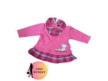 Tee-shirt Fille Fushia - Taille 6 Mois - Très Bon État