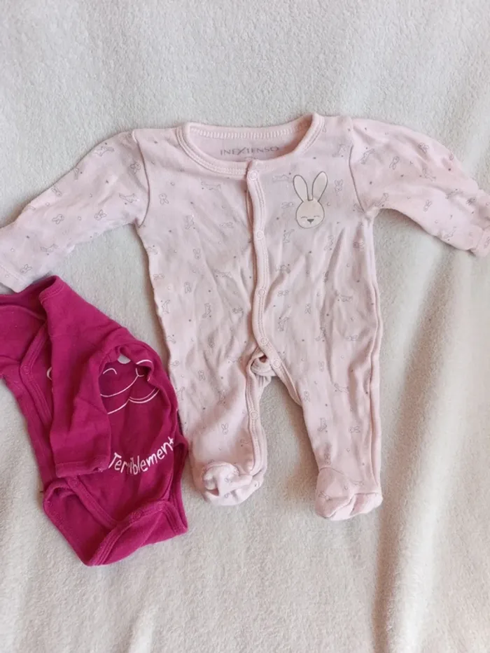 Lot Pyjama + body naissance fille - photo numéro 4