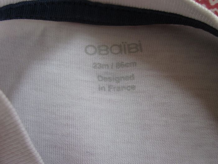 T-Shirt manches courtes blanc 24 mois - photo numéro 3