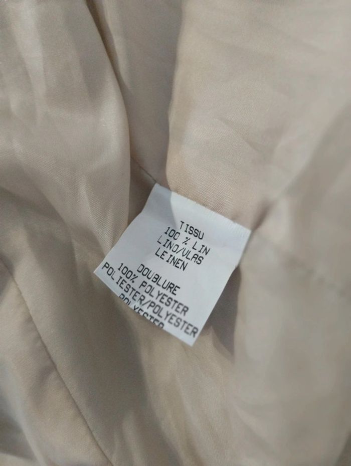 Haut de tailleur en lin femme - photo numéro 7