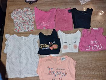 Lot de 9 tshirt manches courtes 3 mois