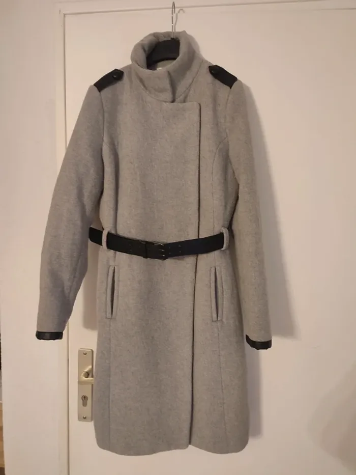 Manteau gris camaïeu 36