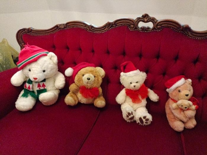 Famille ours de Noël