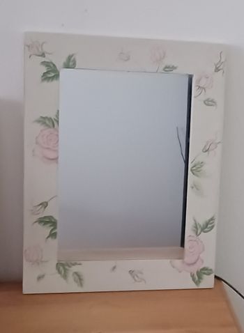 Miroir motif fleurs