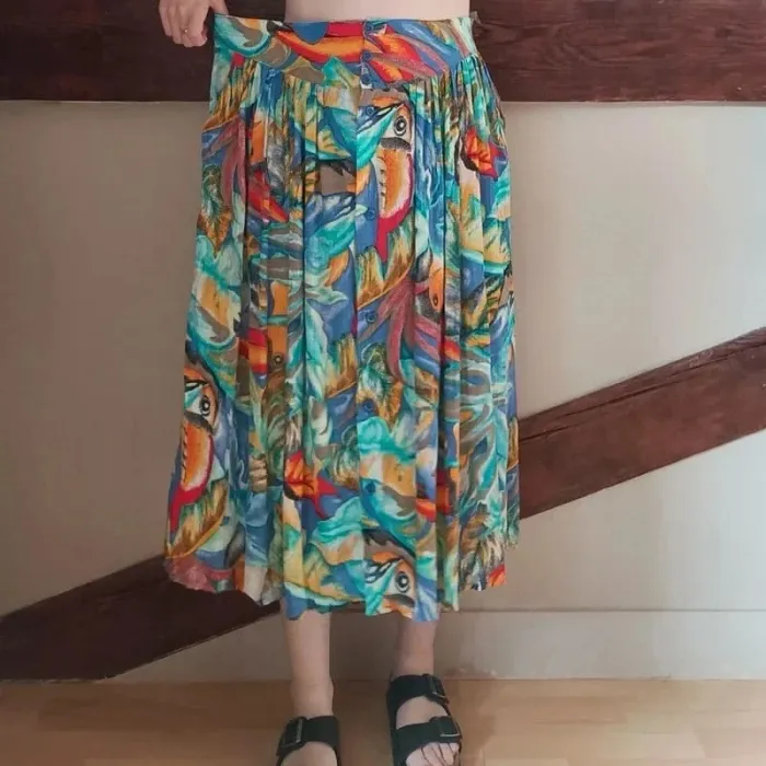 Jupe multicolore toucans - photo numéro 3