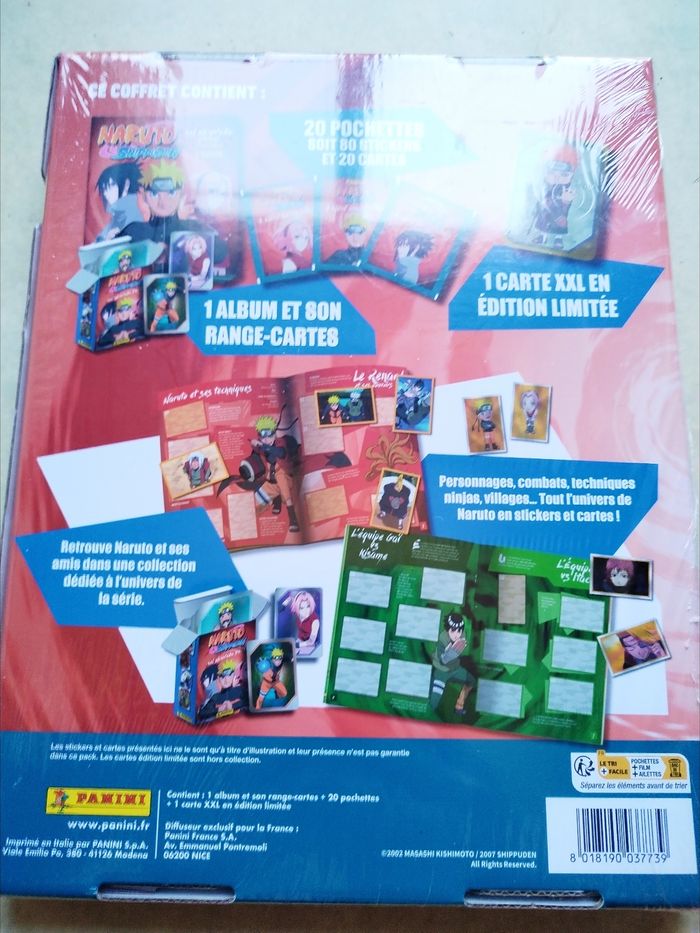 Coffret Panini Naruto (Neuf). - photo numéro 2