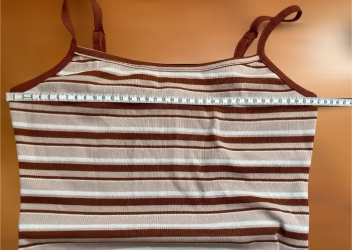 Robe longue à rayures colorée moulante bretelles réglables - photo numéro 5