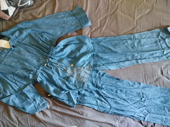 Ensemble pantalon ample jean souple - photo numéro 3