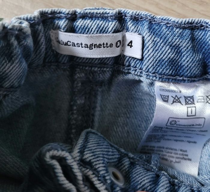 Ensemble blouse fleurie et jeans coupe wide taille 4 ans - photo numéro 8