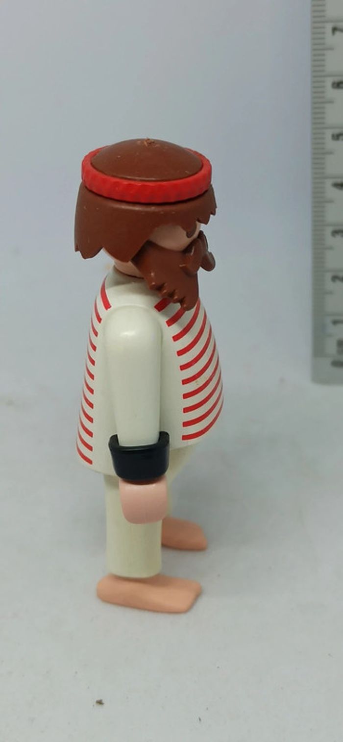 Homme fort du cirque vintage avec haut rayé rouge et blanc playmobil - photo numéro 2