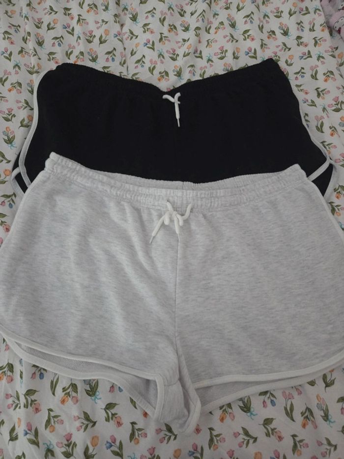 Lot de deux shorts gris et noir - photo numéro 2