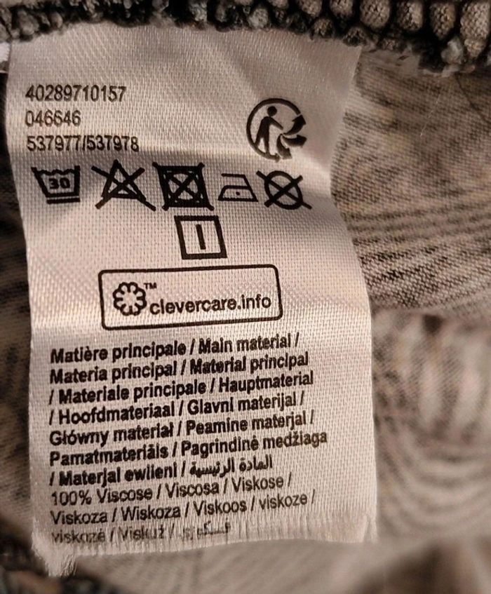 Robe fluide portefeuille - Imprimé graphique - Taille M Gémo - photo numéro 5