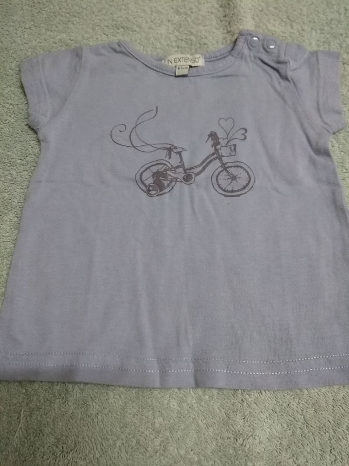 T-shirt manches courtes bébé fille 6 mois