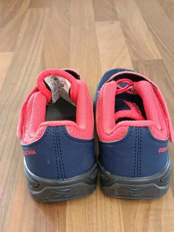Chaussures de randonnée Quechua rose bleu marine 28 - photo numéro 4