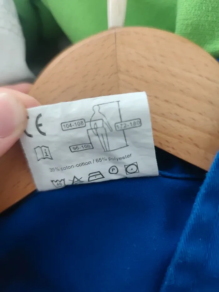Combinaison bleu de travail double zip L - photo numéro 6