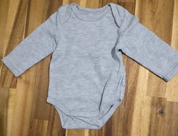 Bodies manches longues 3 mois gris