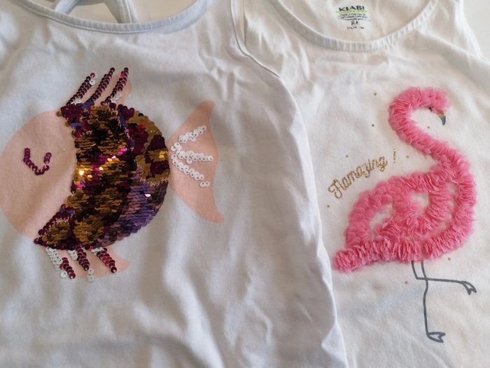 Lot 9 hauts manches longues, thee shirt, débardeurs T 8 ans 👧🏻 - photo numéro 16