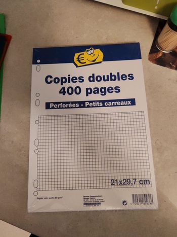 Paquet de copies doubles
