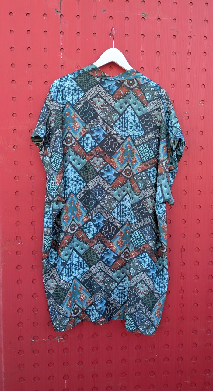 Kimono bohème aux tons turquoise - photo numéro 5