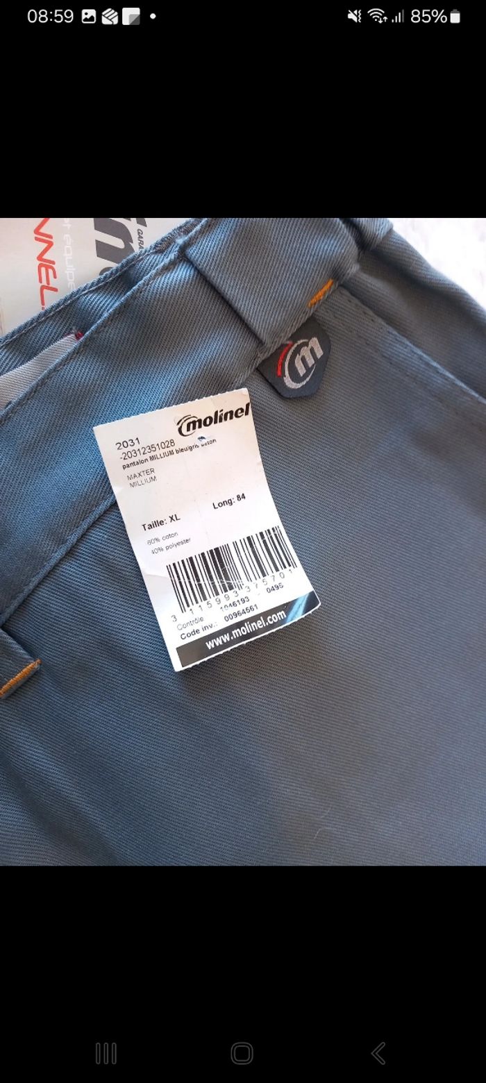 Pantalon de protection Molinel neuf Taille XL - photo numéro 4