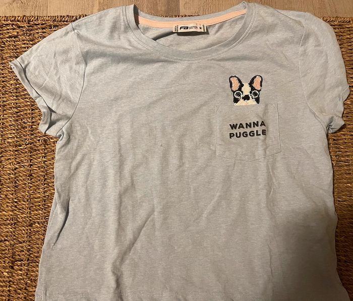 Pyjama bleu + 3 soutifs - photo numéro 3