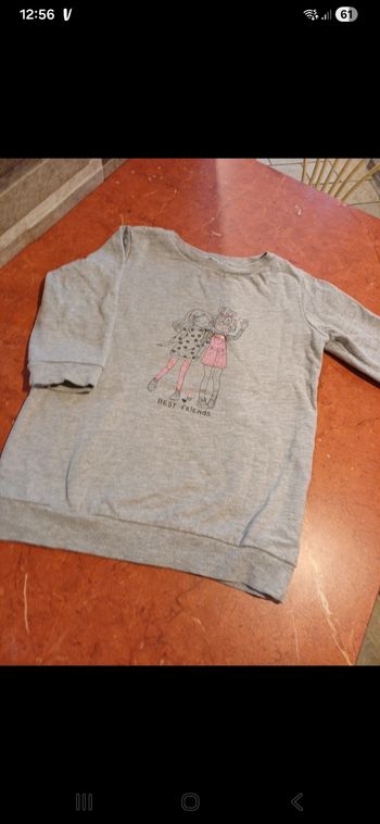 Sweat long fille taille 3 ans
