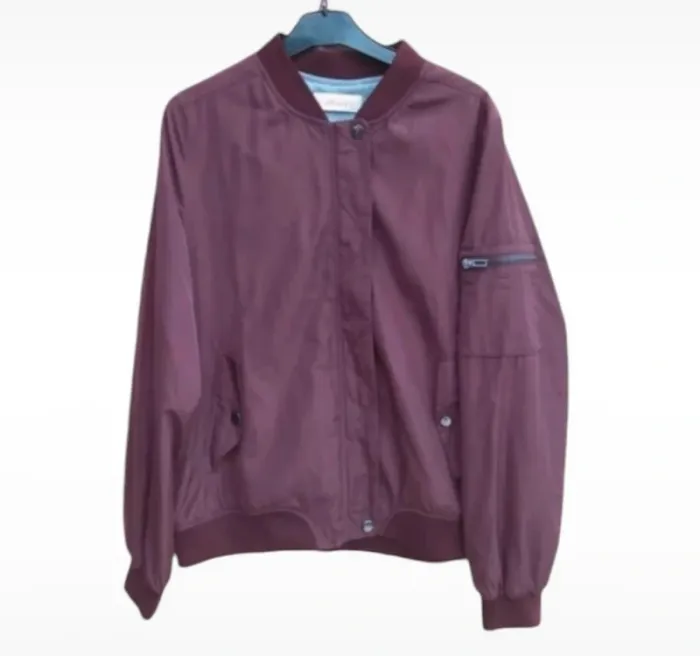 Veste style Bombers Camaïeu taille M Bordeaux - photo numéro 2