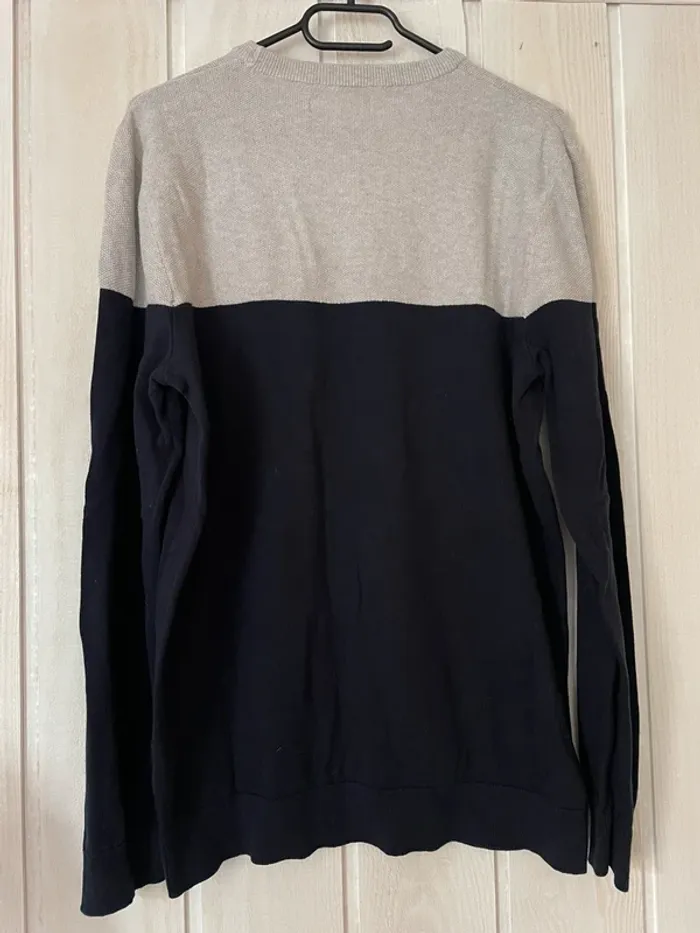 Pull marine et gris - Jules - XL - photo numéro 2