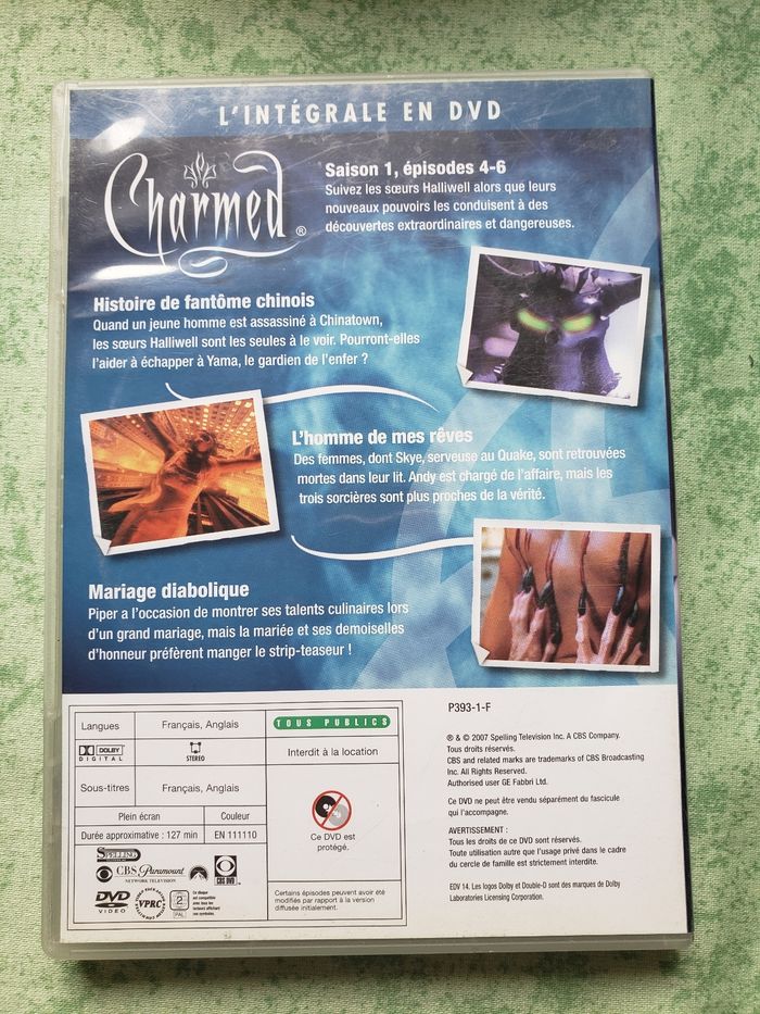 Dvd Charmed saison 1 épisodes 4-6 - photo numéro 2
