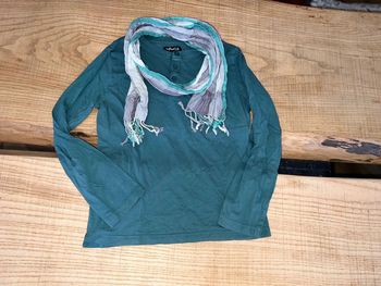 Ensemble Zara influx t-shirt manches longues foulard cheich 10 ans