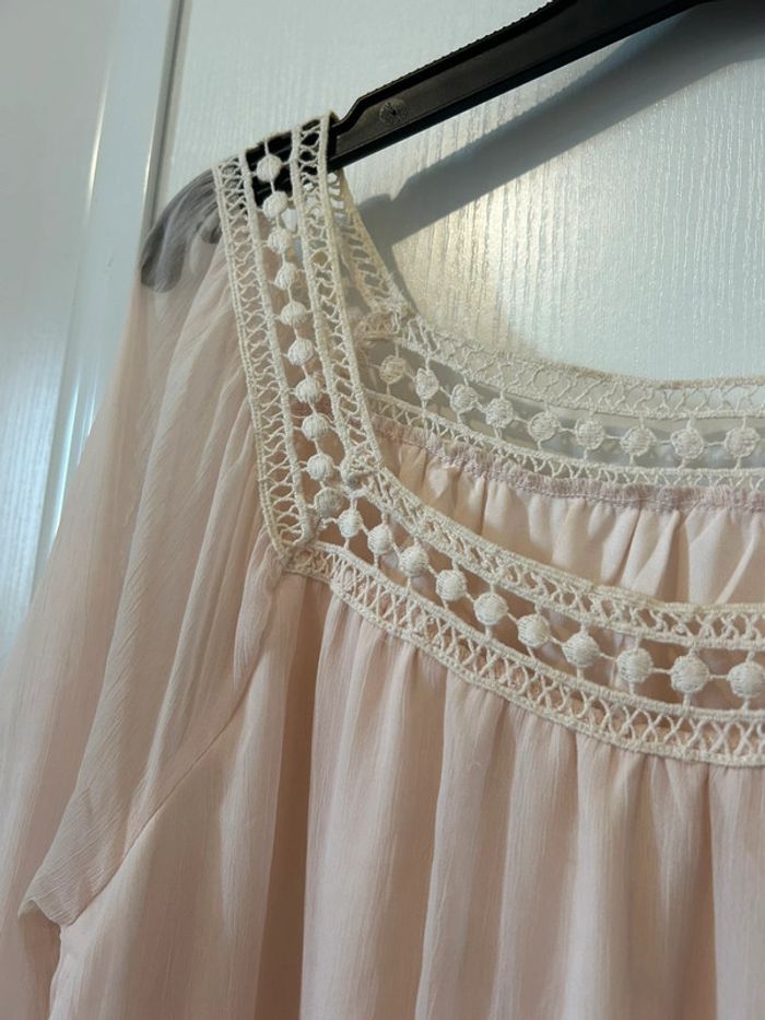 Blouse en dentelle brodée Mango - photo numéro 4