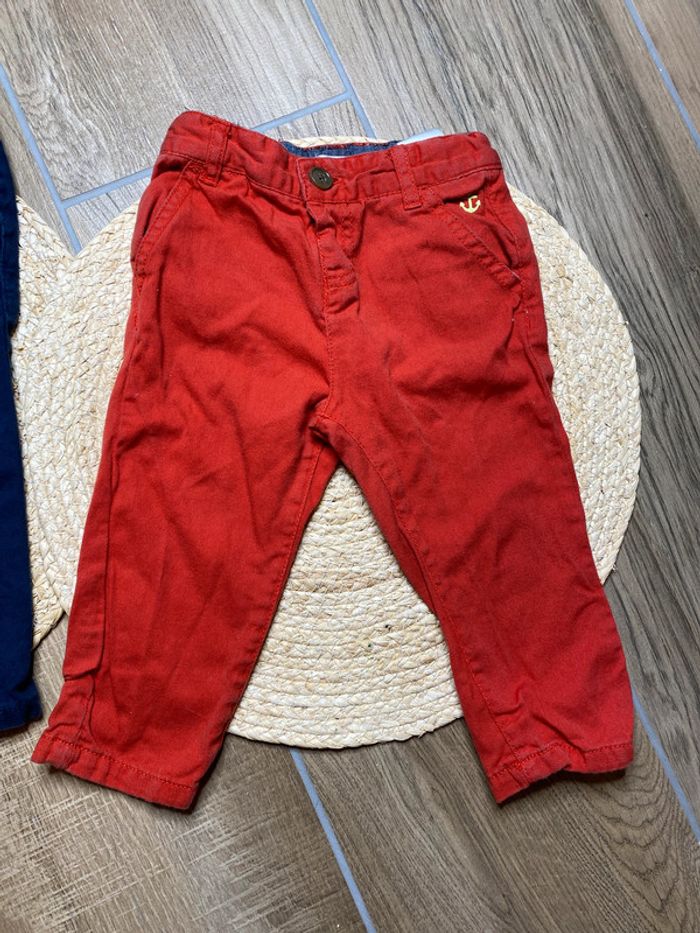 Lot de 2 pantalons bébé - 9 mois - photo numéro 3