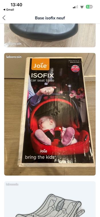 Base isofix neuf