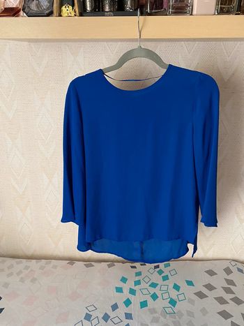 Superbe belle blouse fluide bleu électrique Primark taille 38