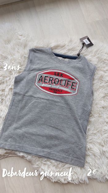 Débardeur gris 3 ans