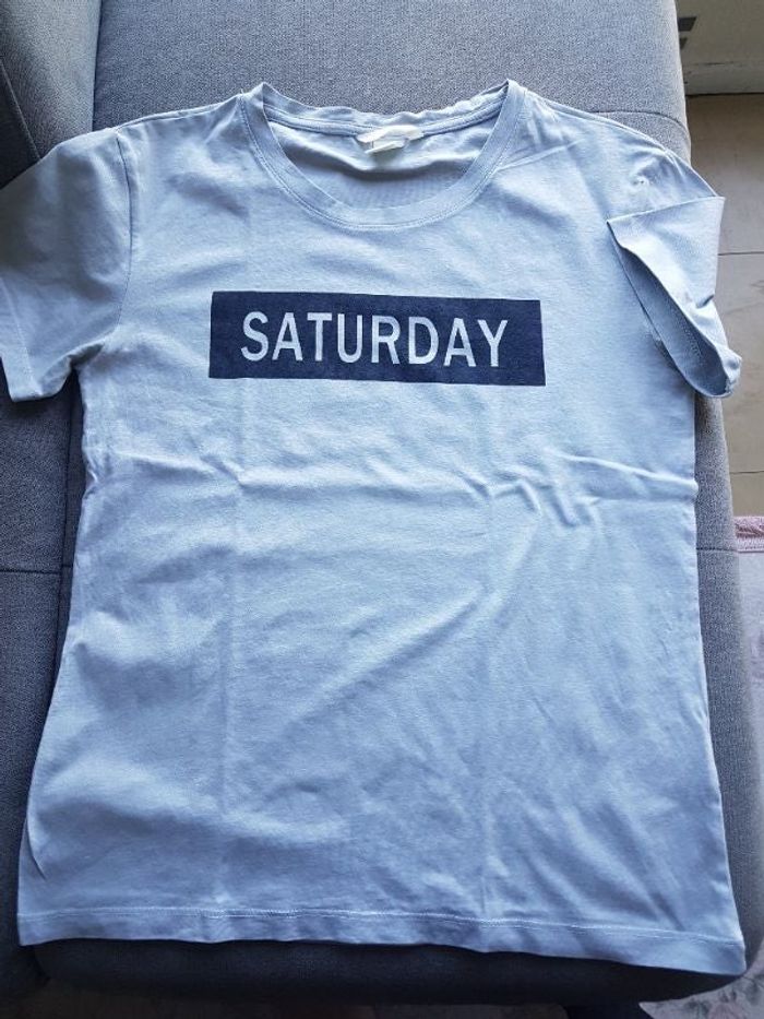 T-shirt bleu femme H&M