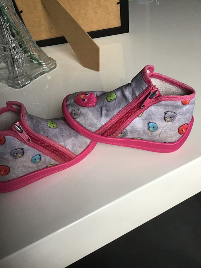 Chaussons gris et rose - photo numéro 10
