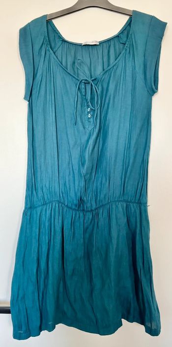 Robe bleu canard t.38