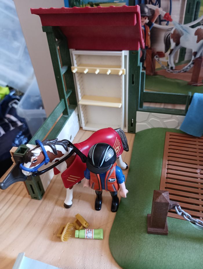 Playmobil 6929 avec boîte Box de lavage pour chevaux - photo numéro 2