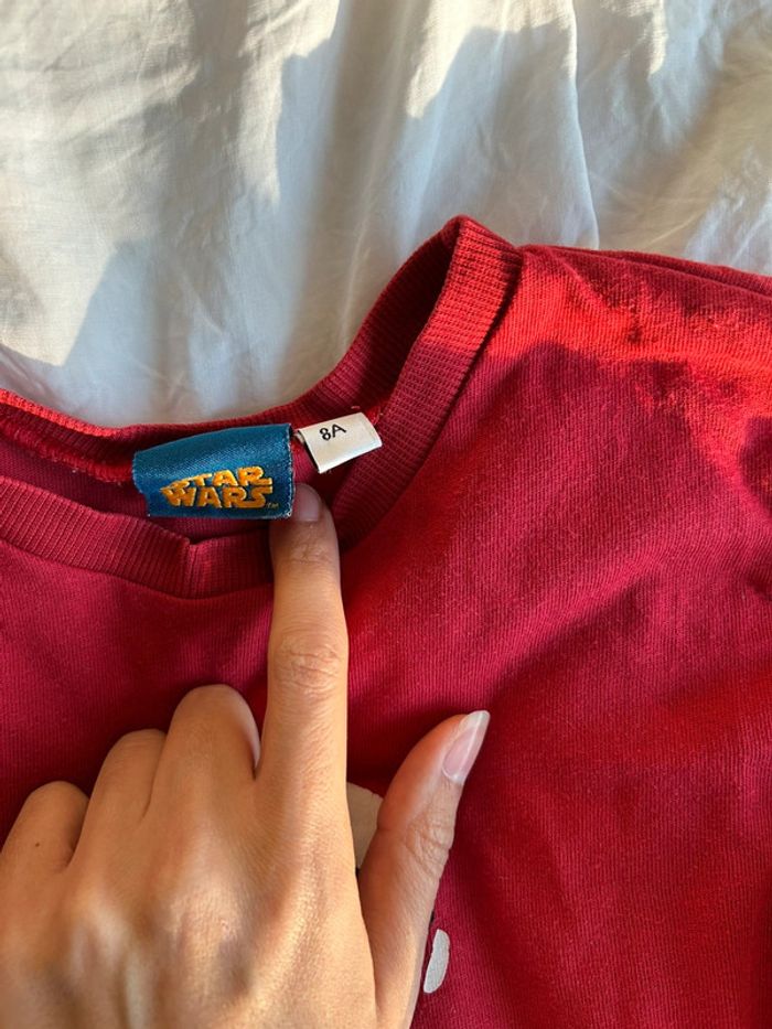 Haut / tee shirt manches longues star wars 8 ans - photo numéro 3