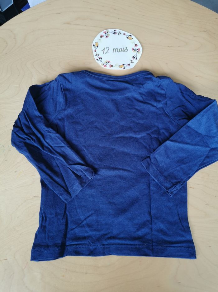 Lot de 2 t-shirt manches longues bébé garçon 12mois kiabi, Disney baby - photo numéro 4