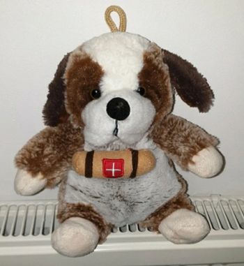 Doudou peluche Saint-Bernard