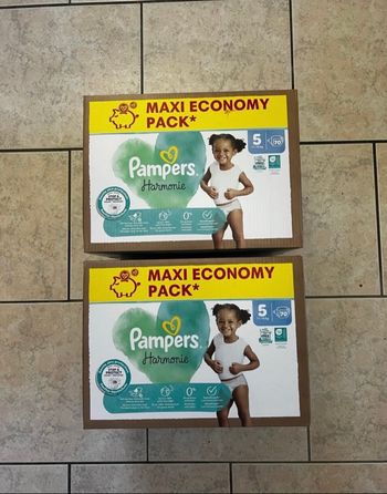 [-30% code HAMAC30] 140 couches Pampers harmonie taille 5