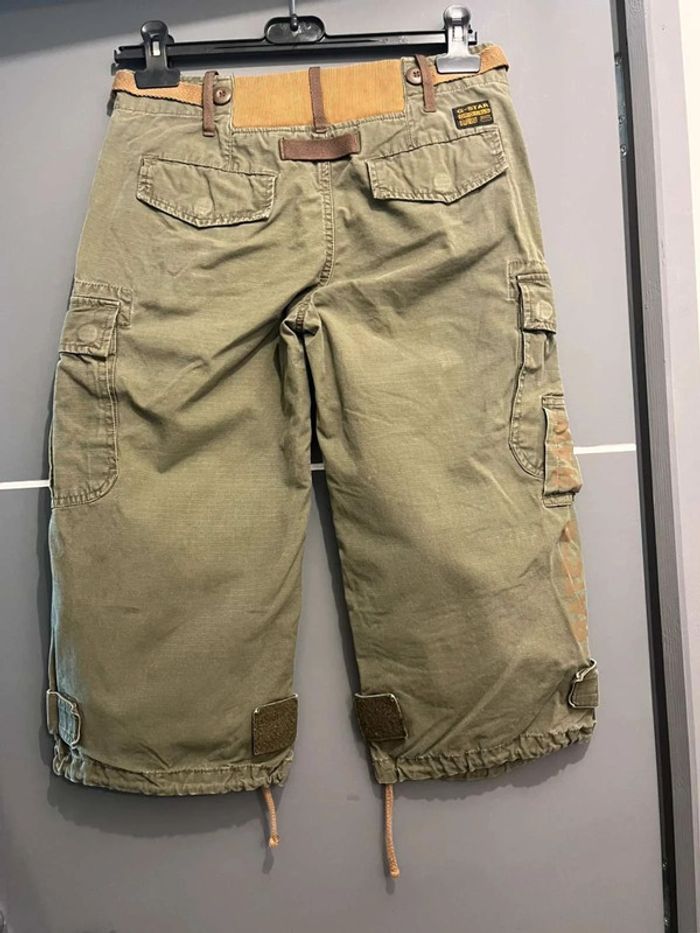 Pantacourt femme  G-Star Raw  XS 34 cargo kaki - photo numéro 4