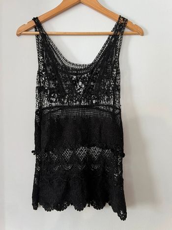 Débardeur en dentelle noire pimkie taille S